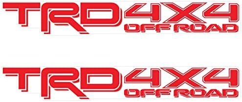 TRD Offroad Decals za Tacomu Krevet, 4x4 Trke Razvoj Naljepnicu | Crveni