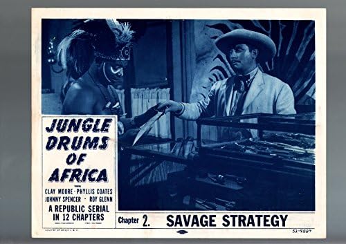 FILM POSTER: DŽUNGLI BUBNJEVE AFRIKE:DIVLJAK STRATEGIJA-1950 - -HOL KARTICU-UOBIČAJENIH/FN-DRAMA-S UOBIČAJENIH/FN
