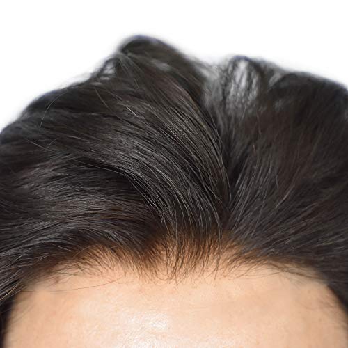 Mens Prirodnu Kosu Komad Švajcarski Čipke Centar PU Oko Kose Zamjena Perika Trajnih Tupe Za Muškarce D7-5(6×8,