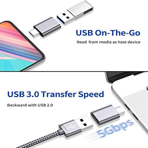 USB Tip C Muškarac da USB 3.0 Žena Adapter Grom 3 USB 3.0 Adapter OTG za MacBook Pro 2019 2018 2017 MacBook