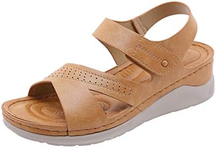 Zainafacai Sandale za Žene Stan, 2021 Novi Udobno Platforma Sandale papucama Opušteno Cipele za Leto na