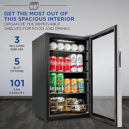 101 Može Piće Frižider | Freestanding Ultra Kul Mini Piće Frižideru | Pivo, Koktele, Sok od naranče Hladnije