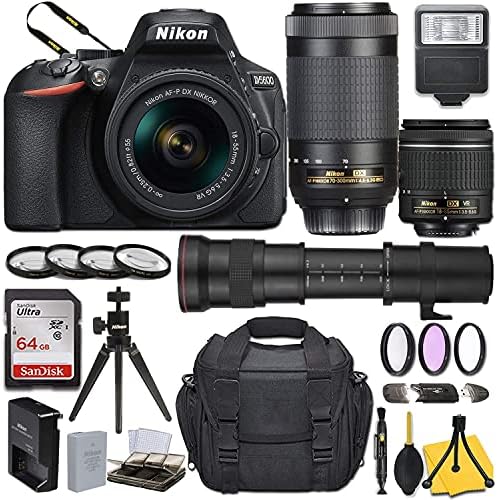 Nikon-om D5600 DSLR Kameru sa OS-P DX NIKKOR 18-55mm f/3.5-za 5,6 G VR + OS-P DX NIKKOR 70-300mm f/4.5-6.3